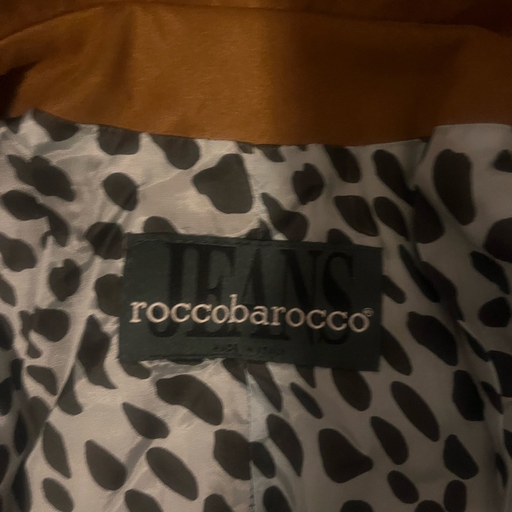Roccobaroco Made in Italy Denim Set – Jacket & Pants – Brown – USA 8 - Picture 4 of 8